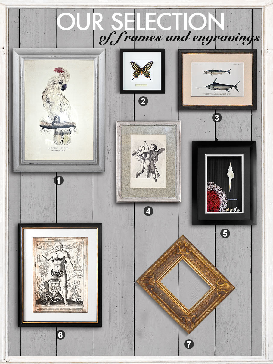 selection of frames and engravings Royal Art Palace